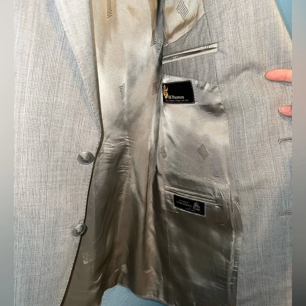 Eli Thomas Gray Men's Blazer